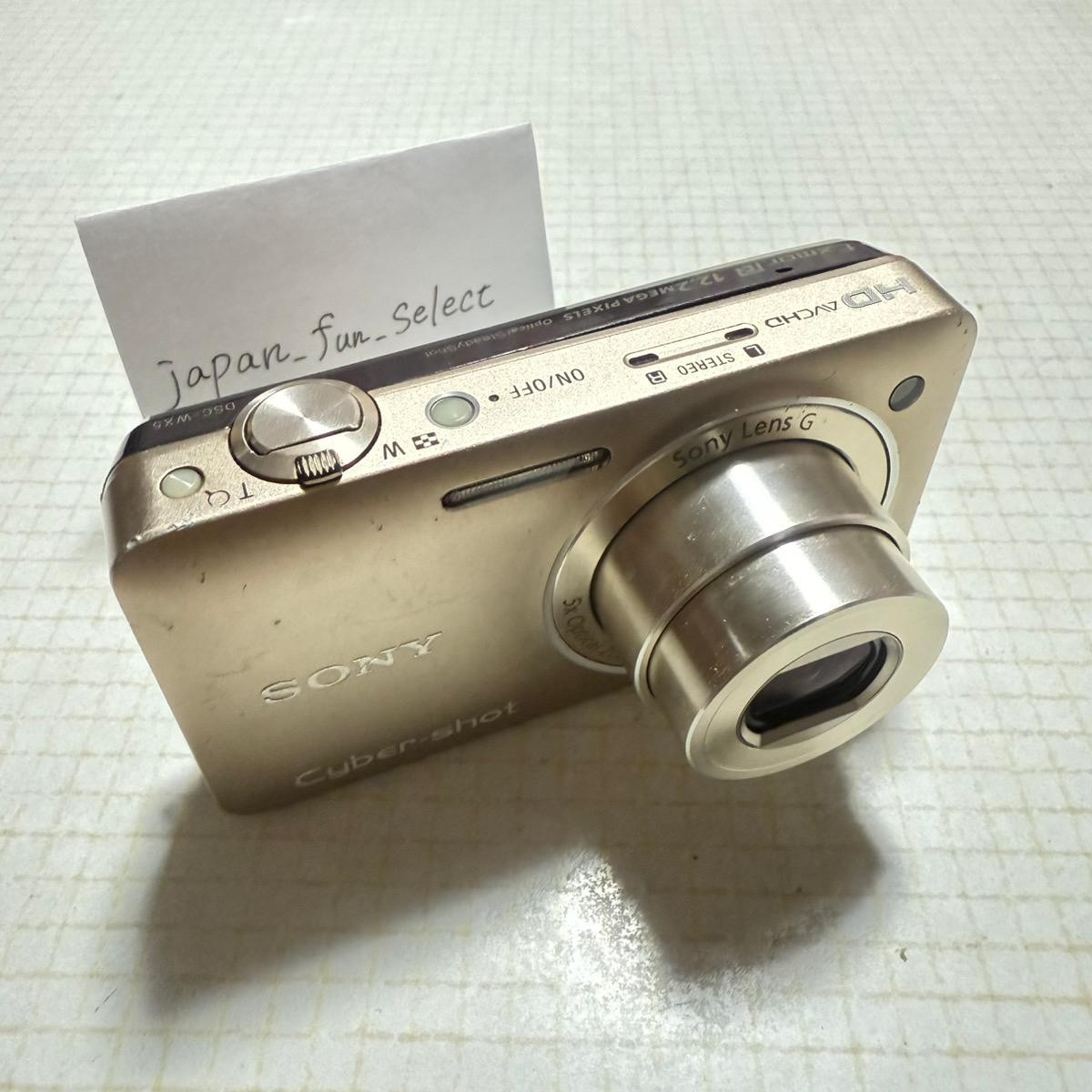 SONY Cyber Shot DSC-WX5 Gold Digital Camera 5x Zoom 12.2MP