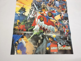 LEGO Castle Poster Large 1995 Royal Knight's p95castle 6090 6078 Dragon GOOD