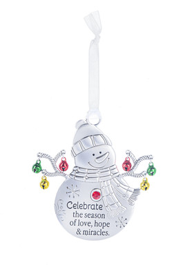 Ganz Home Garden Of Wishes Ornament - Pink Purple Flower With Message Charm