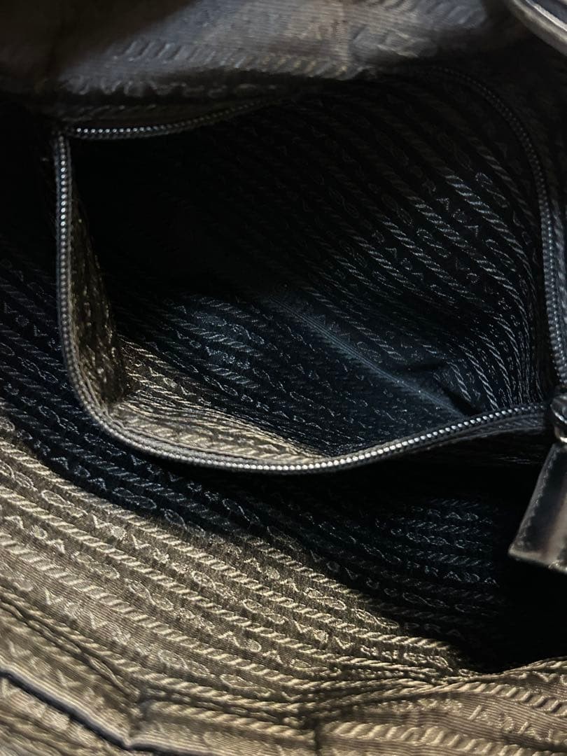 PRADA Tessuto Nylon Camera Bag Crossbody Shoulder Bag Black Zip Pocket thumbnail 13