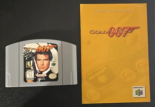 GoldenEye 007 w/manual (Nintendo 64, 1997)