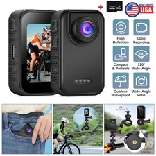 2K HD Action Sport Waterproof Camera Recorder Motorbike Thumb Video Camcorder US