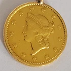 185?  Liberty Head Error Gold Dollar $1 Gold Coin   Genuine U.S. Gold Coin