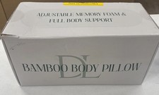 Bamboo Body Long Pillow Adjustable Sealed New In Box