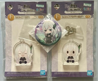 Re:Zero Echidna Pin + 2 Acrylic Keychains   Anime Series Collectible