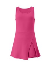 Little Girls Golf Tennis Sports Round Neck Sleeveless Athletic Active Dress w...
