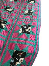 Handmade Elvis Presley Throw Quit Elvis Presley Vtg 88 X 68  From 80s