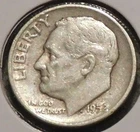 Silver Dime - Roosevelt - 1952 [Set break]