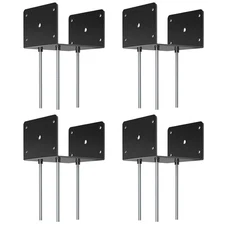 6x6 Concrete Post Base(4 PCS), Deck Post Base Holder Ground Spike for Concret