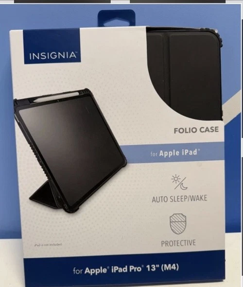 Insignia- Folio Case for Apple iPad Pro 13" (M4) - Black - Image 3 of 4
