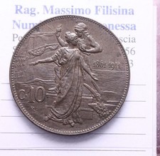 NL* VEIII Italia 10 CENTESIMI 1911 CINQUANTENARIO Praticamente FIOR DI CONIO