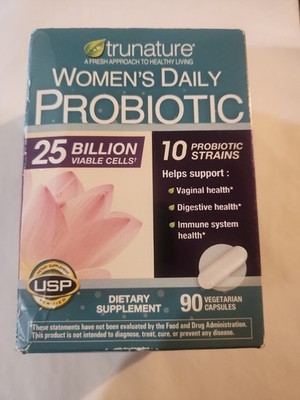 trunature Women's Daily Probiotic 90 Vegetarian Capsules Exp 2/2028