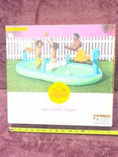 Sun Squad Sports Play Center Inflatable Pool 9.75 x 5.75 Feet