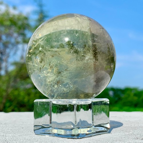 237G AAA grado naturale arcobaleno sfera citrino cristallo quarzo chakra guarigione - Foto 2 di 24