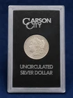 1885-CC Carson City Morgan Silver Dollar with original box and certificate.