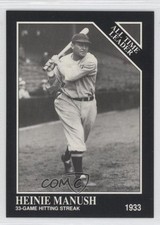 1991 The Sporting News Conlon Collection All Time Leader Heinie Manush HOF 2u3