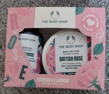 The Body Shop Nourish & Flourish British Rose Duo Gift Set 