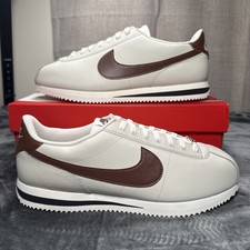 Nike Cortez Leather Shoes Light Orewood Brown Fauna DM4044-114 Size 11.5