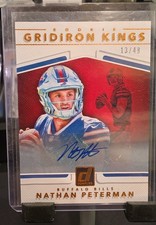 2017 Donruss - Rookie Gridiron Kings Nathan Peterman #1 Autographs /49 (AU, RC)