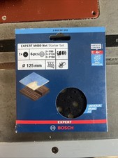BOSCH EXPERT M480 Net Starter Set 125mm  Sanding Pad Set+Pad Saver