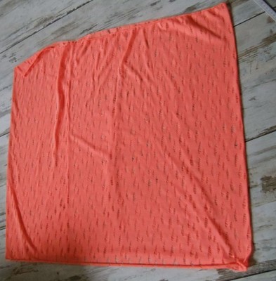 sommerlicher Schal Loop in leuchtendem orange L/B  75/72cm