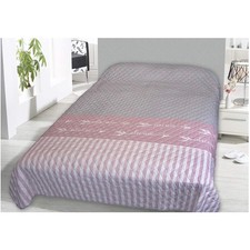XXL Bettüberwurf Tagesdecke Sofaüberwurf gesteppt wattiert 140x210cm Dream Rosa