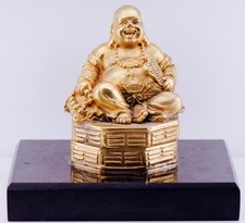 Antique Desk Clock Chinese Qing Dynasty Buddha Figure Gilt Bronze Verge Fusee