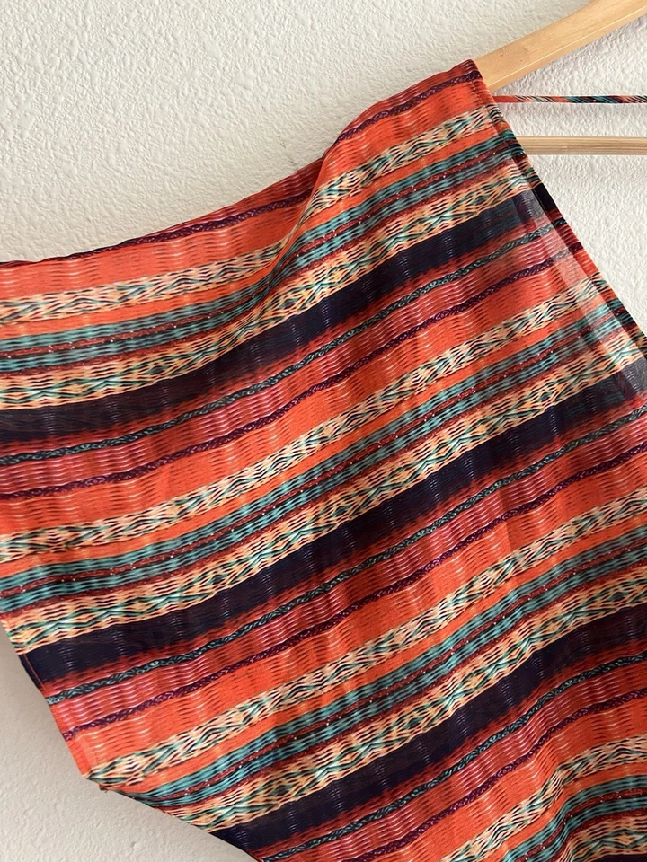 VIX Por Paula Hermanny Naranja Multicolor Natación Cubre Talla Grande Boho Playa Foto 4 de 4