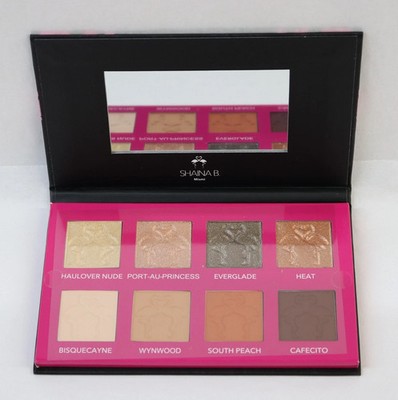 SHAINA B MIAMI Eye Shadow Palette~ 8 Shades ~ Matt & Shimmer Mix Of Earth Tones