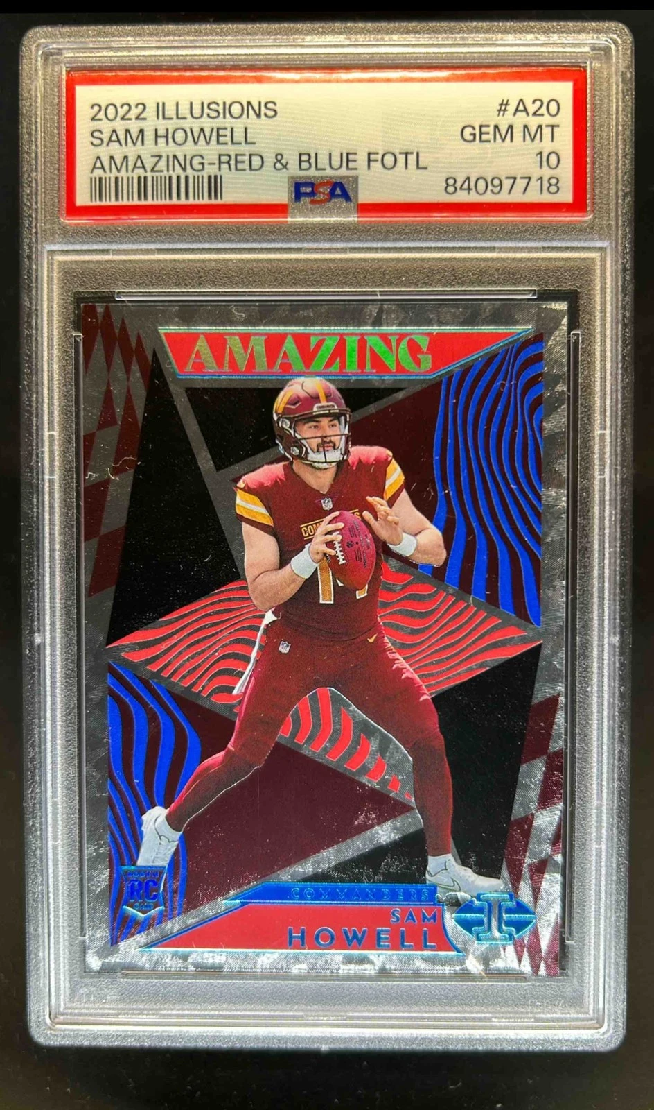 Sam Howell Panini Illusions Amazing #A20 Red & Blue Fotl