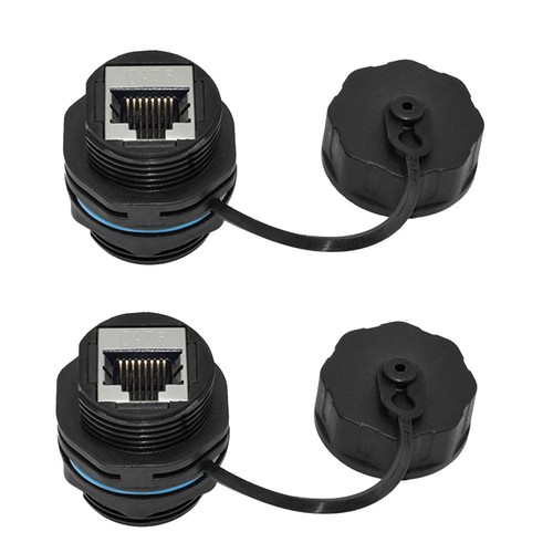 2 Stück RJ45-Koppler Zur Panelmontage, IP68-Geschirmter Industrieller Ether9568
