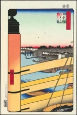 Hiroshige Utagawa The Hiroshige 100 Famous Views of Edo Woodblock prints No43