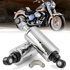 CHROME REPLACE SHOCKS FIT FOR HARLEY SOFTAIL FLSTF FATBOY FLSTN DELUXE 2000-2013