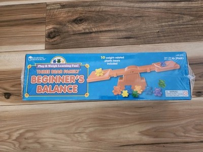 Learning Resources Three Bear Family Beginner's Balance Set, 10 Bears