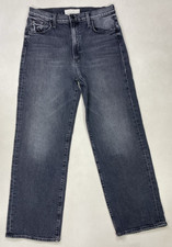 Mother The Rambler Denim Pants Women Size 31 Black Wash