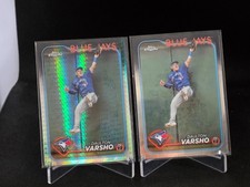 2024 Topps Chrome Daulton Varsho Prism Refractor & Base #140 LOT Blue Jays