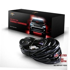 LED Light Bar Wiring Harness Kit with Fuse Relay ON/Off Switch for LED Off