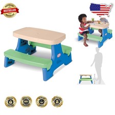 Easy Store Jr. Table USA Made Toddler 4 Seats Indoor Outdoor Picnic Craft