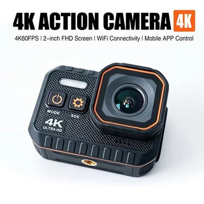 4K Ultra HD Action Camera, 170° Wide Angle, WiFi, IP68,  Accessories Included 
