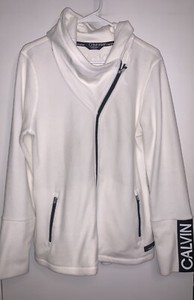 calvin klein performance white jacket