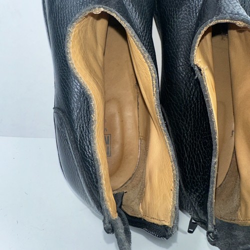Scarpe casual MOMA uomo taglia 11,5 (45 EU) nere in pelle con tacco e cerniera - Foto 10 di 23