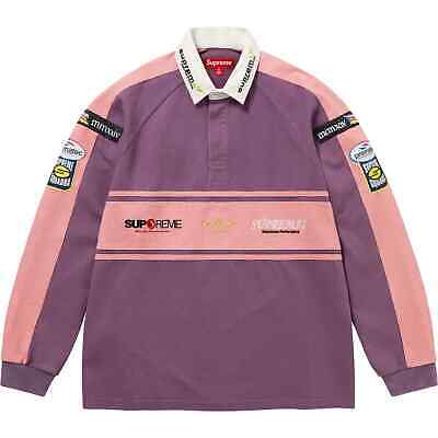 Supreme Chest Stripe Rugby White Red Purple 3colors FW24 | eBay Supreme Chest Stripe Rugby White Red Purple 3colors FW24 | eBay