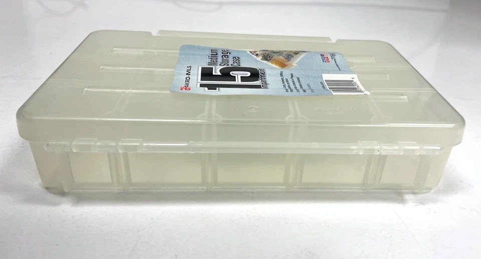 Akro-Mils 15 Compartment Medium Clear Storage Case 05805 11"W x 7"D x 2 3/8"H - Image 2 of 4