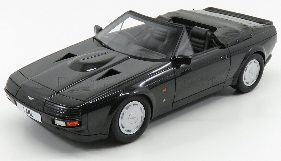 1987 Aston Martin Zagato Cabriolet Black 1/18 Cult Models