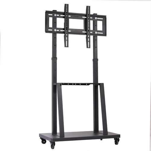 32-80'' Universal Floor TV Stand Mobile TV Cart with Shelf Height Adjustable US - Picture 12 of 16