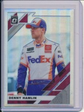 DENNY HAMLIN 2020 PANINI DONRUSS OPTIC RACING HOLO SILVER PRIZMS REFRACTOR #24
