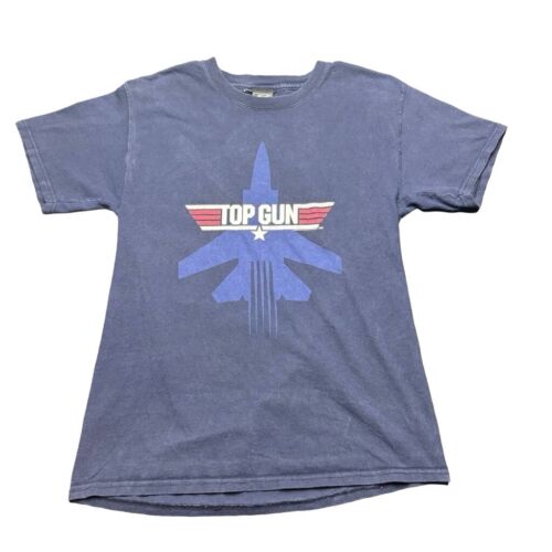 Top Gun Vintage Navy Blue T Shirt Mens S 2004 Tom Cruise Maverick Anchorblue Tag - Picture 1 of 7