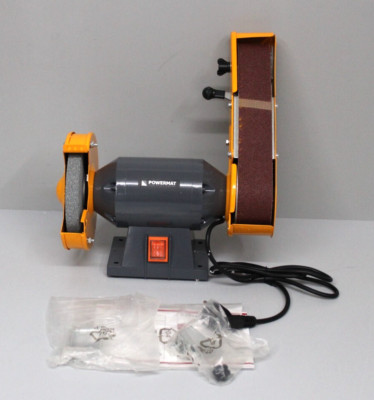 Powermat Kombischleifer Doppelschleifer Bandschleifer 1850W Schleifmaschine Neu