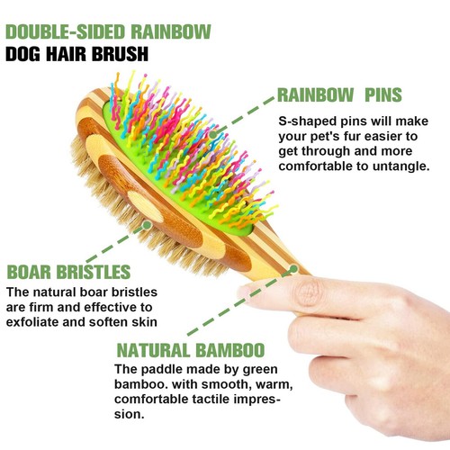 Double Sided Pet Comb for Dogs Cats Knot Removal Grooming Brush Detangling Hair - Picture 5 of 12