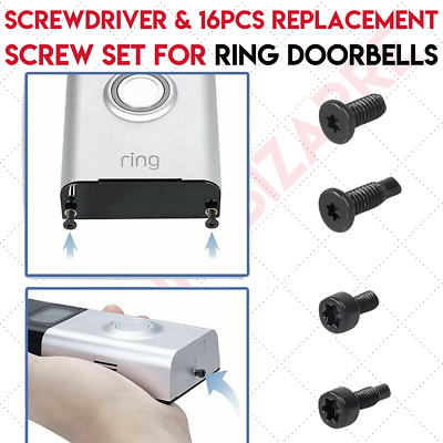 Security Screws Kit For Ring Ring Doorbell Replacement Security Screws And Screwdriver Kit High Ring Camera